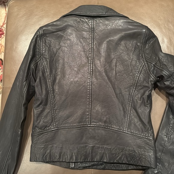 J Crew Collection XXS Leather Jacket New with Tags - Picture 4 of 5